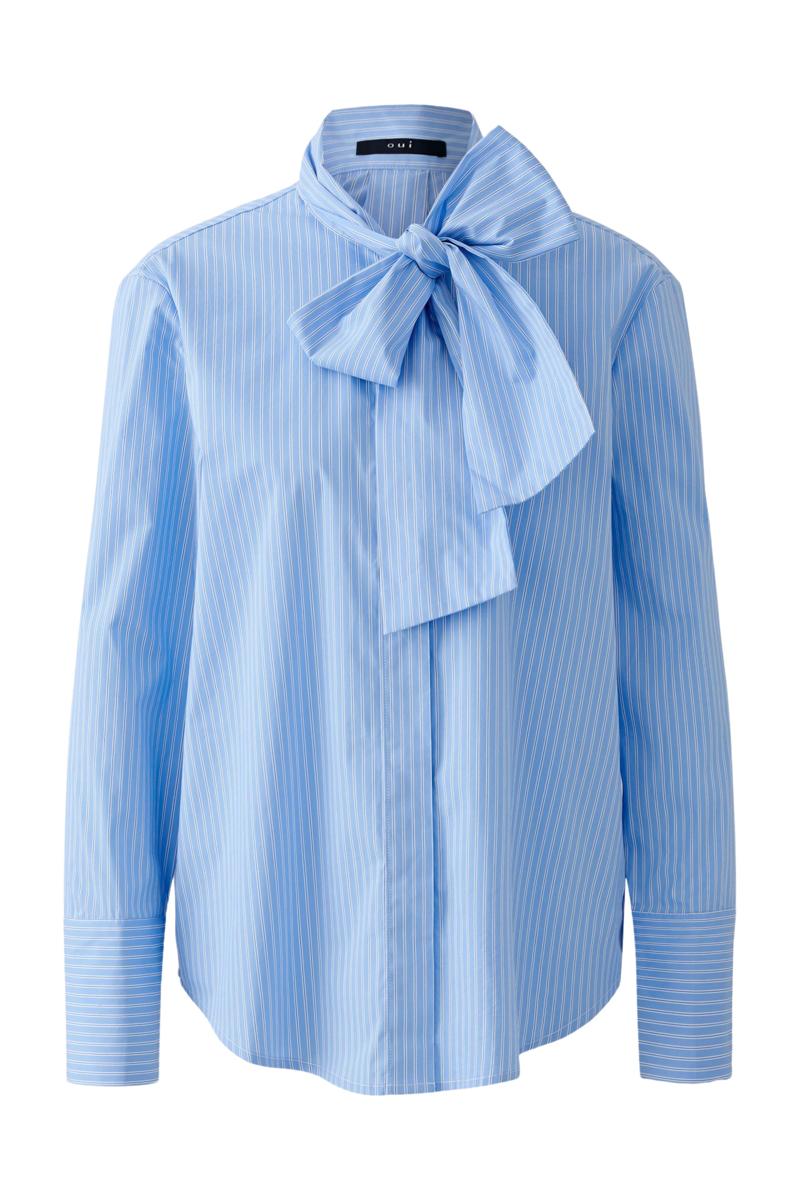 Oui Blouse 0087627 Blauw 1