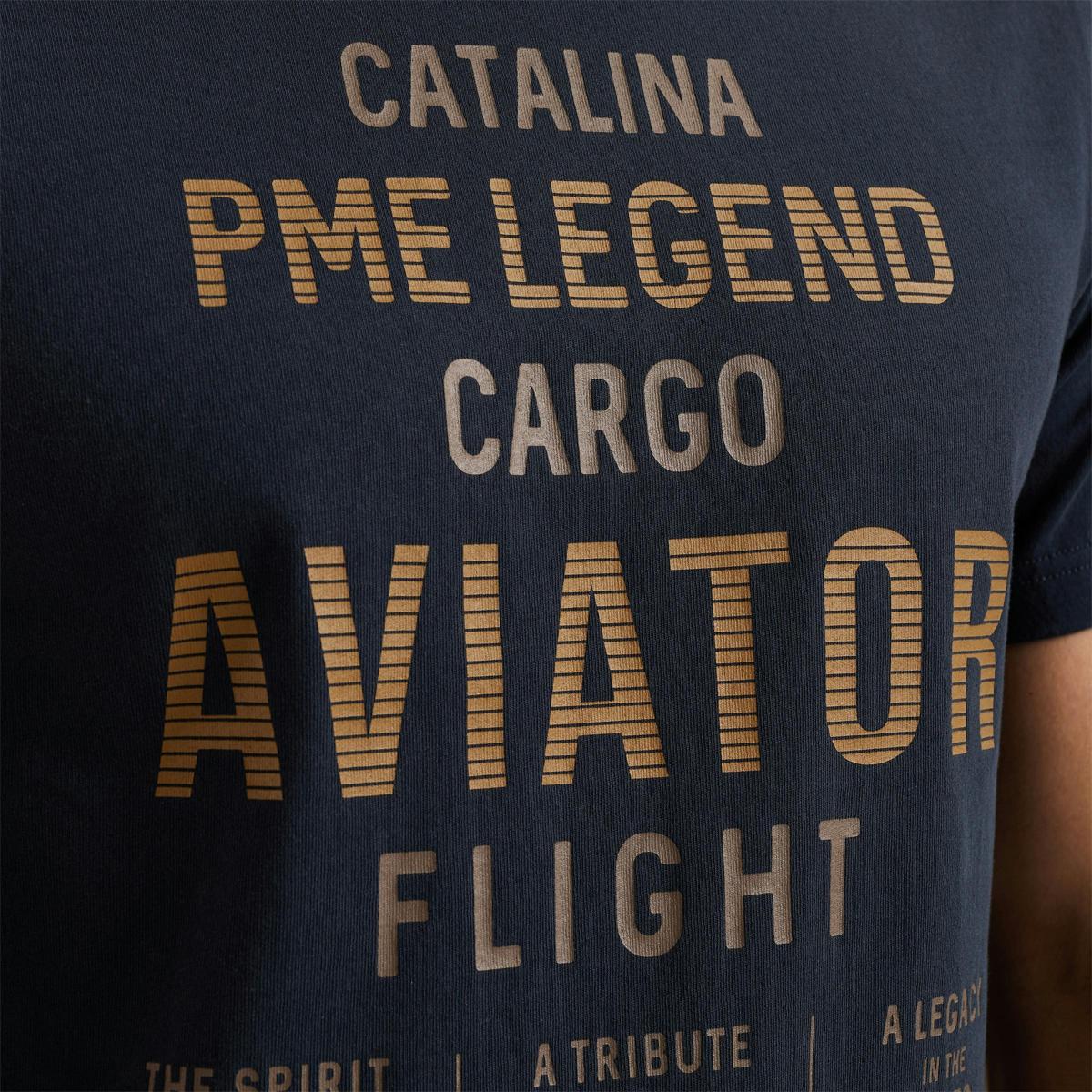 PME Legend PME Legend T-Shirt PTSS2503564 Blauw 6