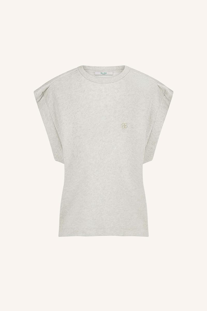 By-Bar T-Shirt Mason Pleats Grijs 2