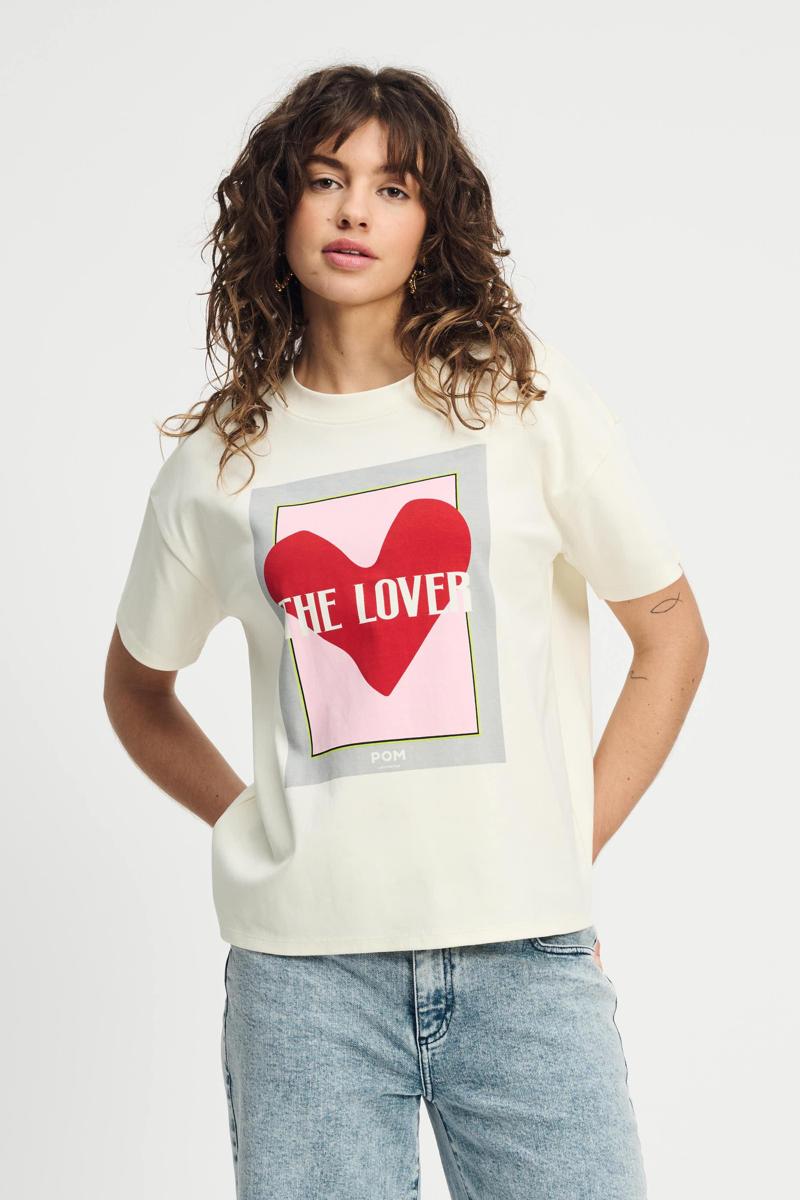 POM Amsterdam POM Amsterdam T-Shirt SP9062 Wit 1