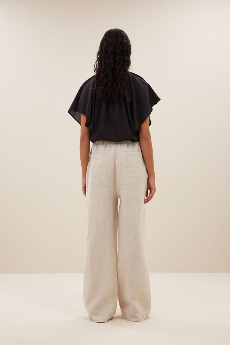 By-Bar By-Bar Pantalon Basil Linen Pants Beige 3