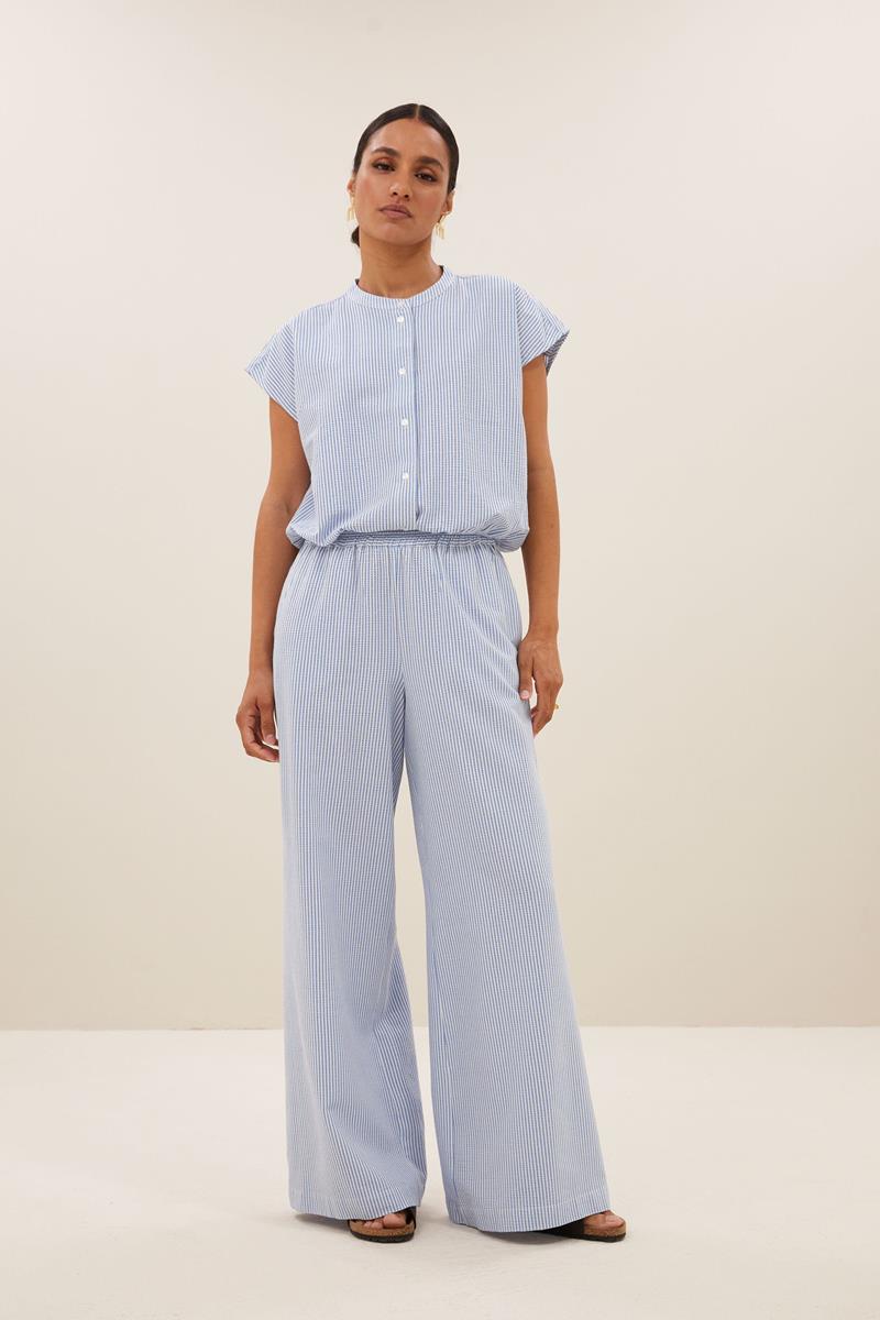 By-Bar By-Bar Pantalon Randy Stripe Blauw 1