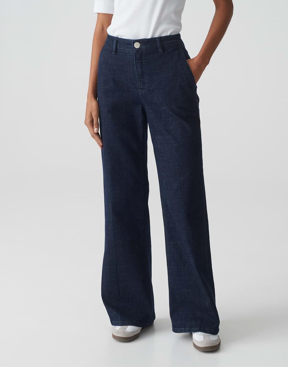 OPUS OPUS Jeans Miva Palazzo Dynamic Blauw 1