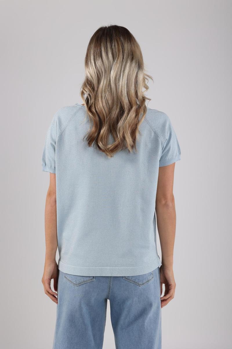 NUKUS NUKUS T-Shirt NKS01085 Blauw 5