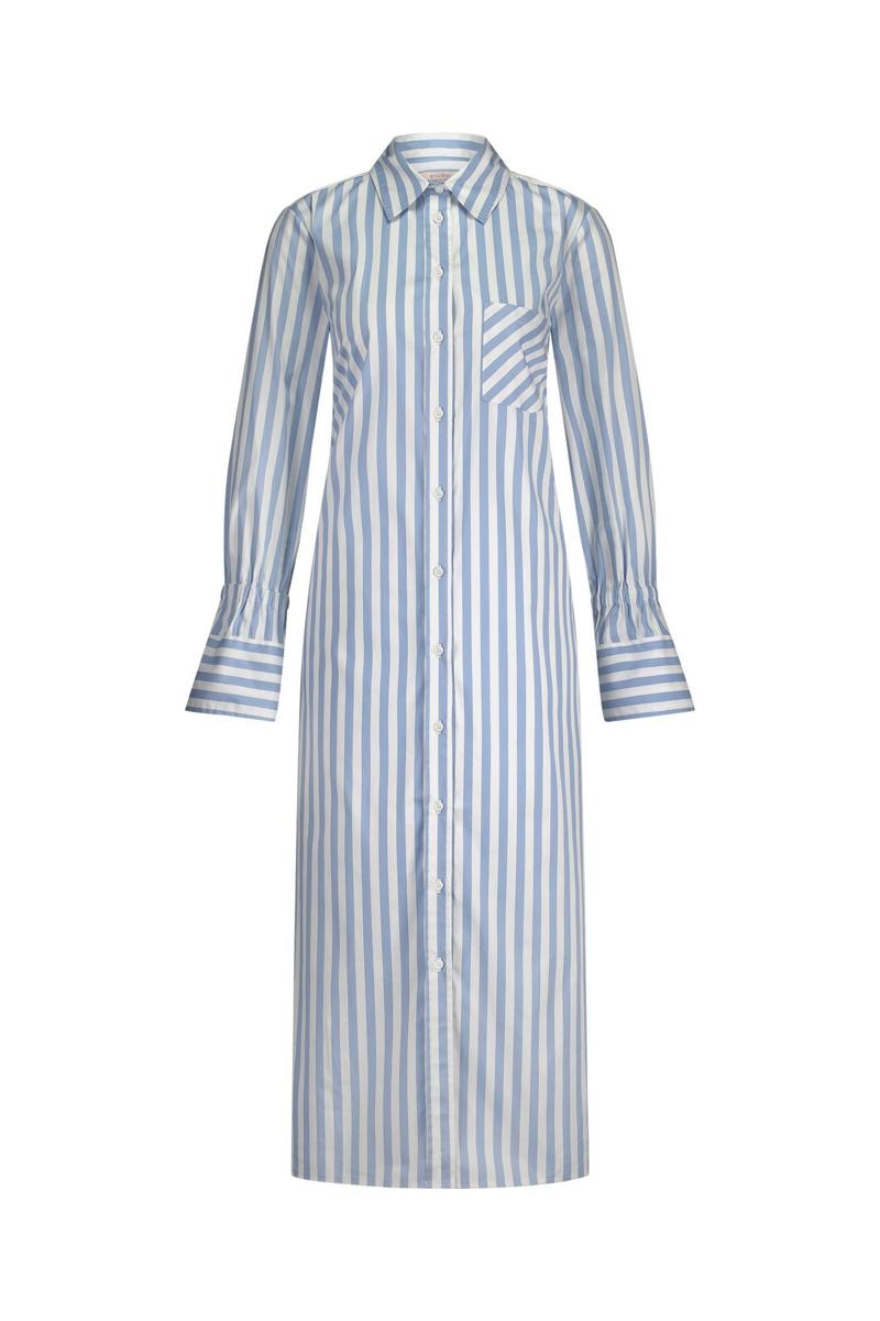 Studio Anneloes Studio Anneloes Jurk Sef poplin stripe Blauw 2