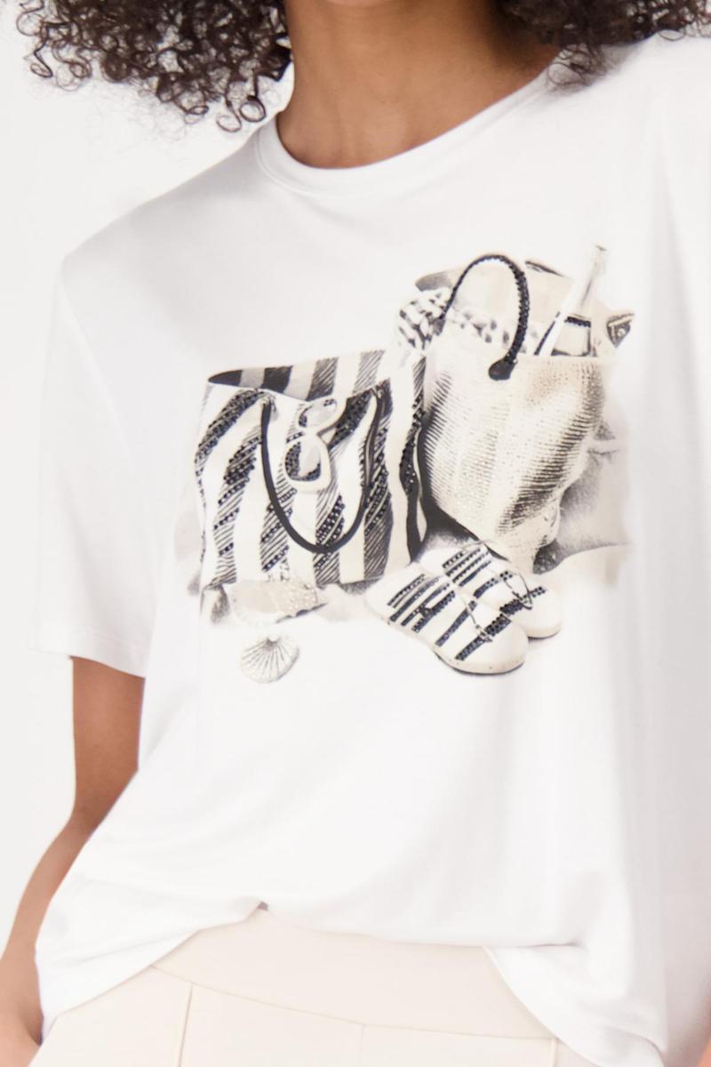 Monari Monari T-Shirt 409916 Off-White 6