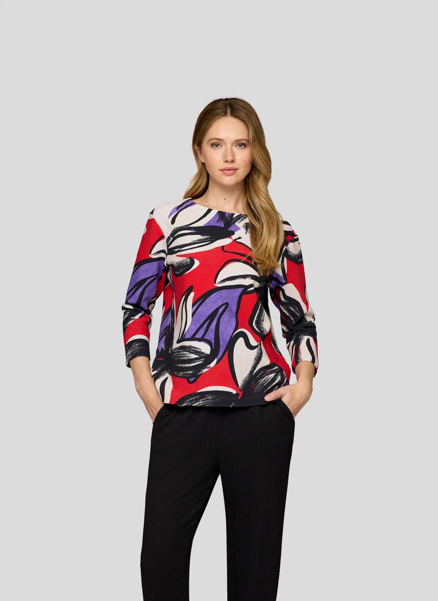 Rabe T-Shirt 55-213358 Rood 1