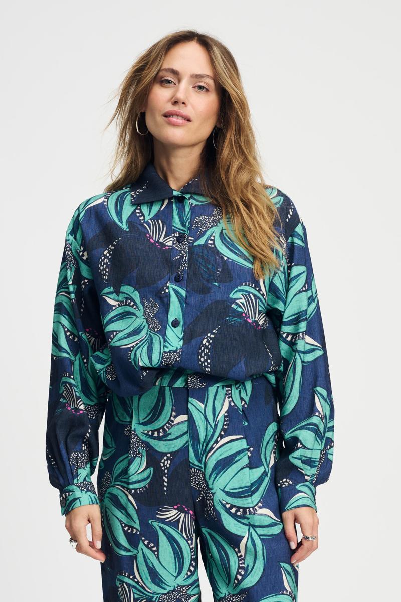 POM Amsterdam POM Amsterdam Blouse SP9044 Groen 4