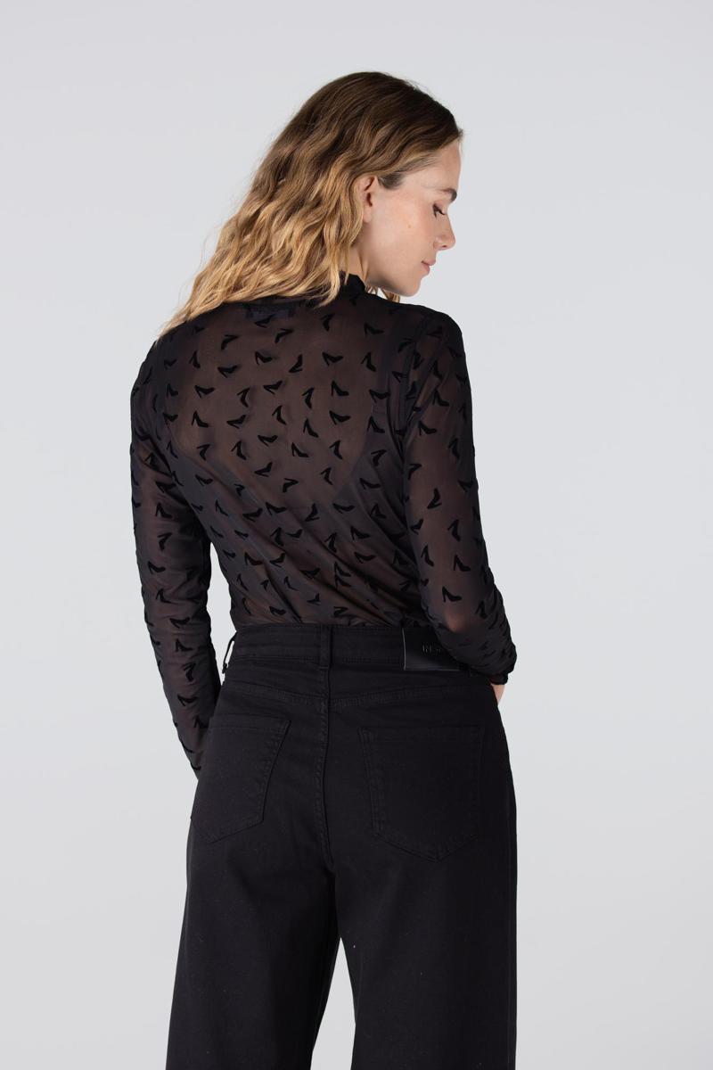 Jansen Amsterdam Blouse JULA W25.4 Zwart 6