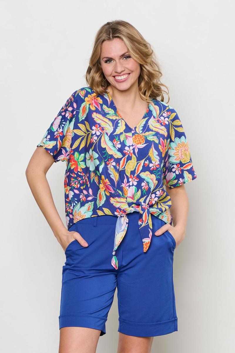&Co Woman Short Philis Travel Blauw 6