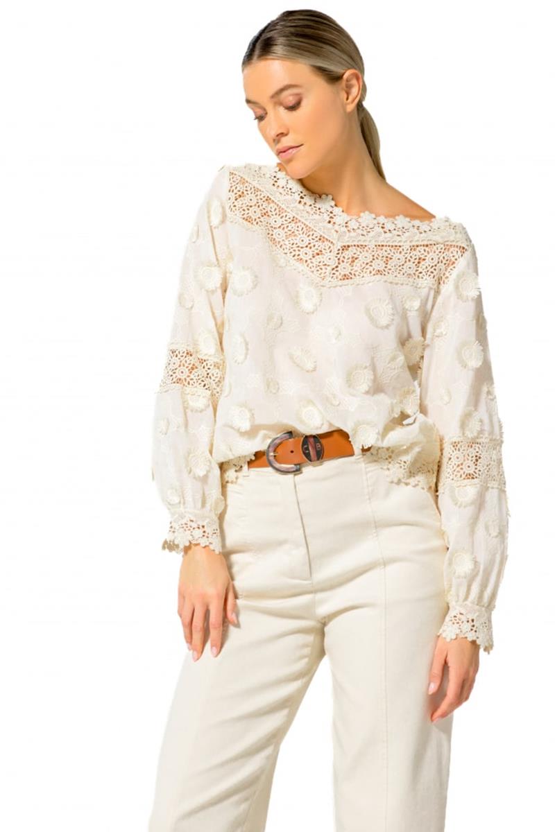 Caroline Biss Caroline Biss Blouse 1694 Off-White 1