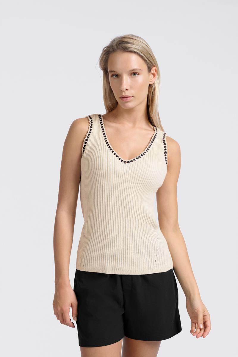 YAYA Trui 01-000473-505 Beige 3