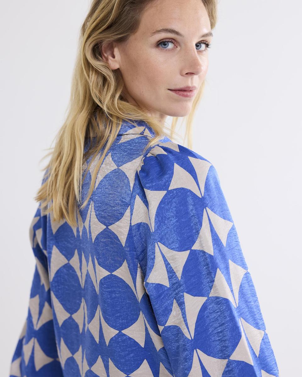 Summum Summum Blouse 2s3206-12136 Blauw 5