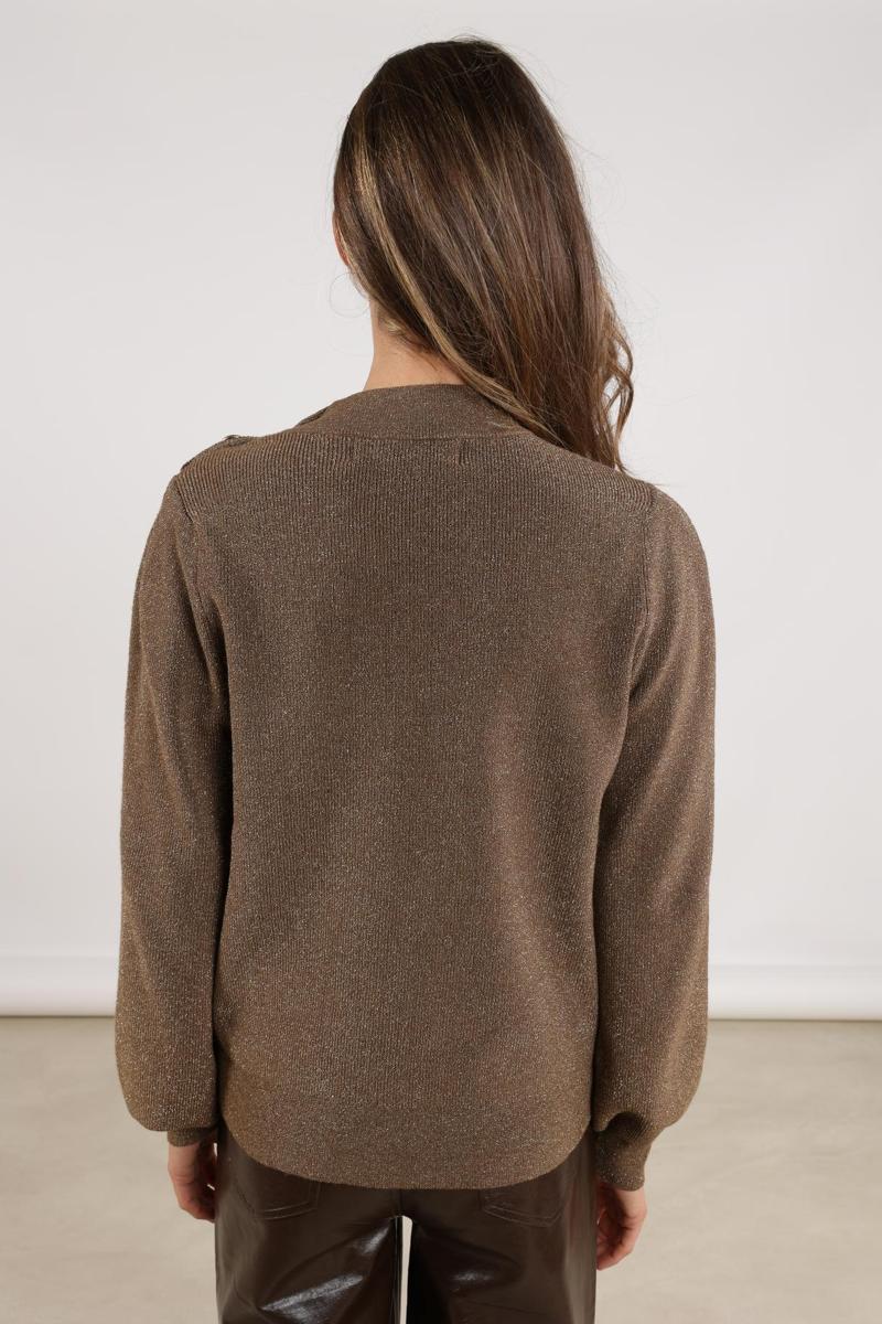 NUKUS Trui NKF03026 Taupe 6