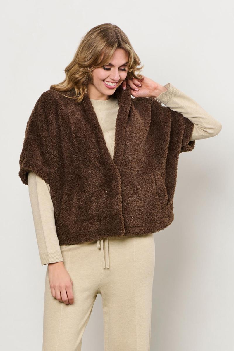 &Co Woman Vest GL113 Bruin 4