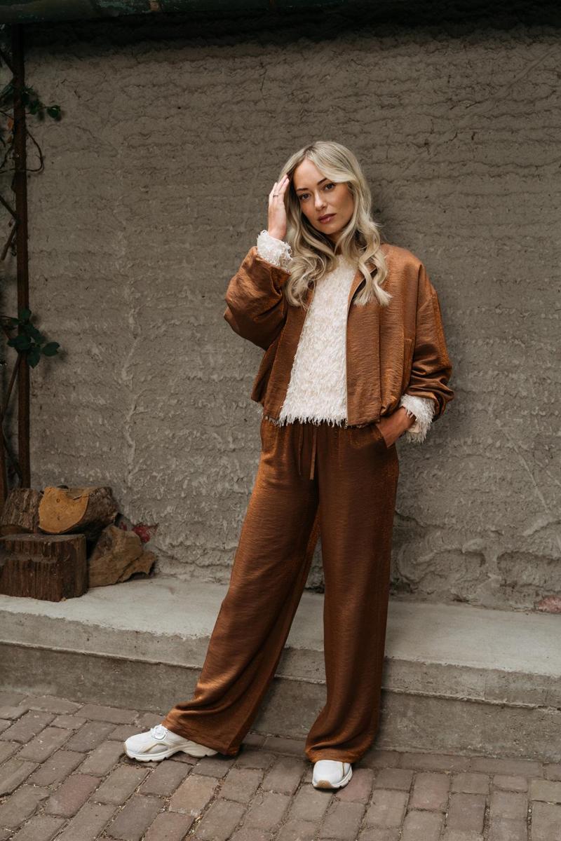 &Co Woman Pantalon PA382 Brons 6