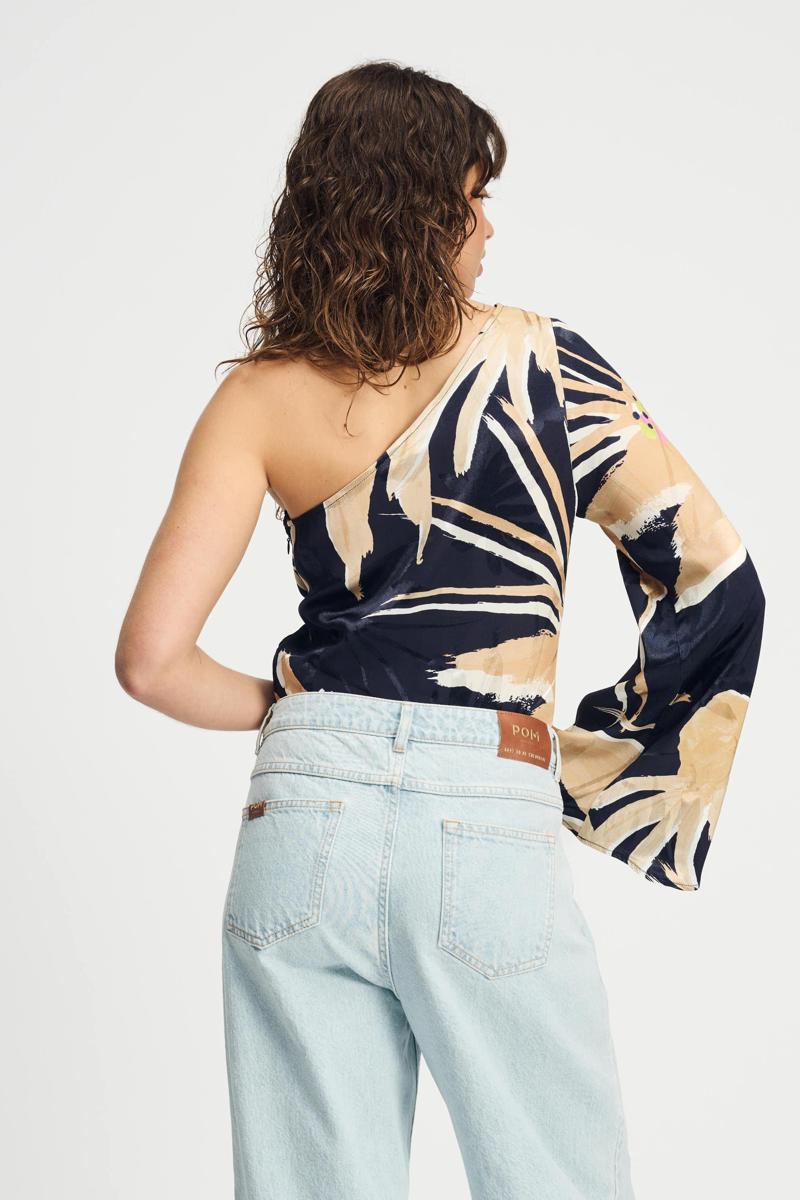 POM Amsterdam POM Amsterdam Blouse SP9169 Blauw 5