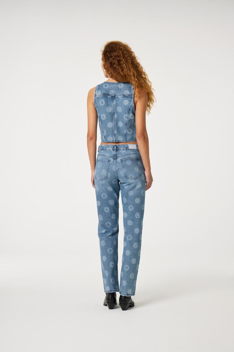 Fabienne Chapot Fabienne Chapot Gilet Gigi Denim Gilet Blauw 3