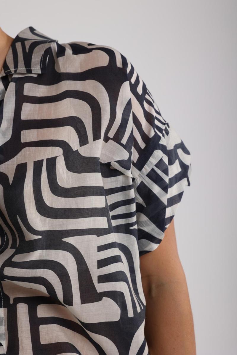 NUKUS NUKUS Blouse NKS02050 Blauw 6