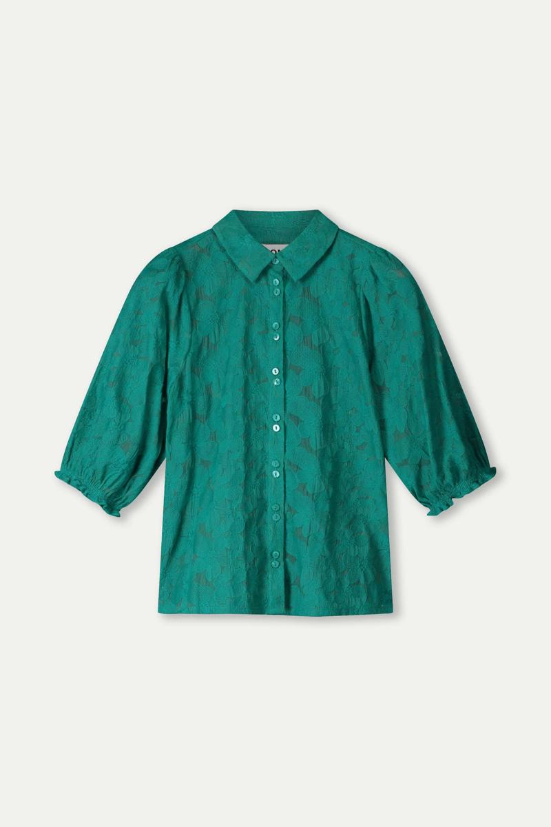 POM Amsterdam POM Amsterdam Blouse SP9224 Groen 4