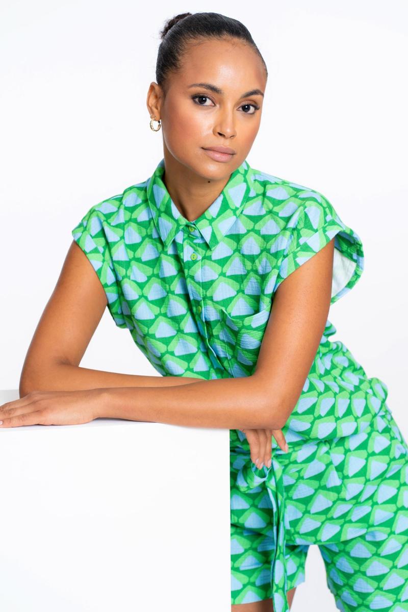 Geisha Geisha Blouse 53489-20 Groen 5