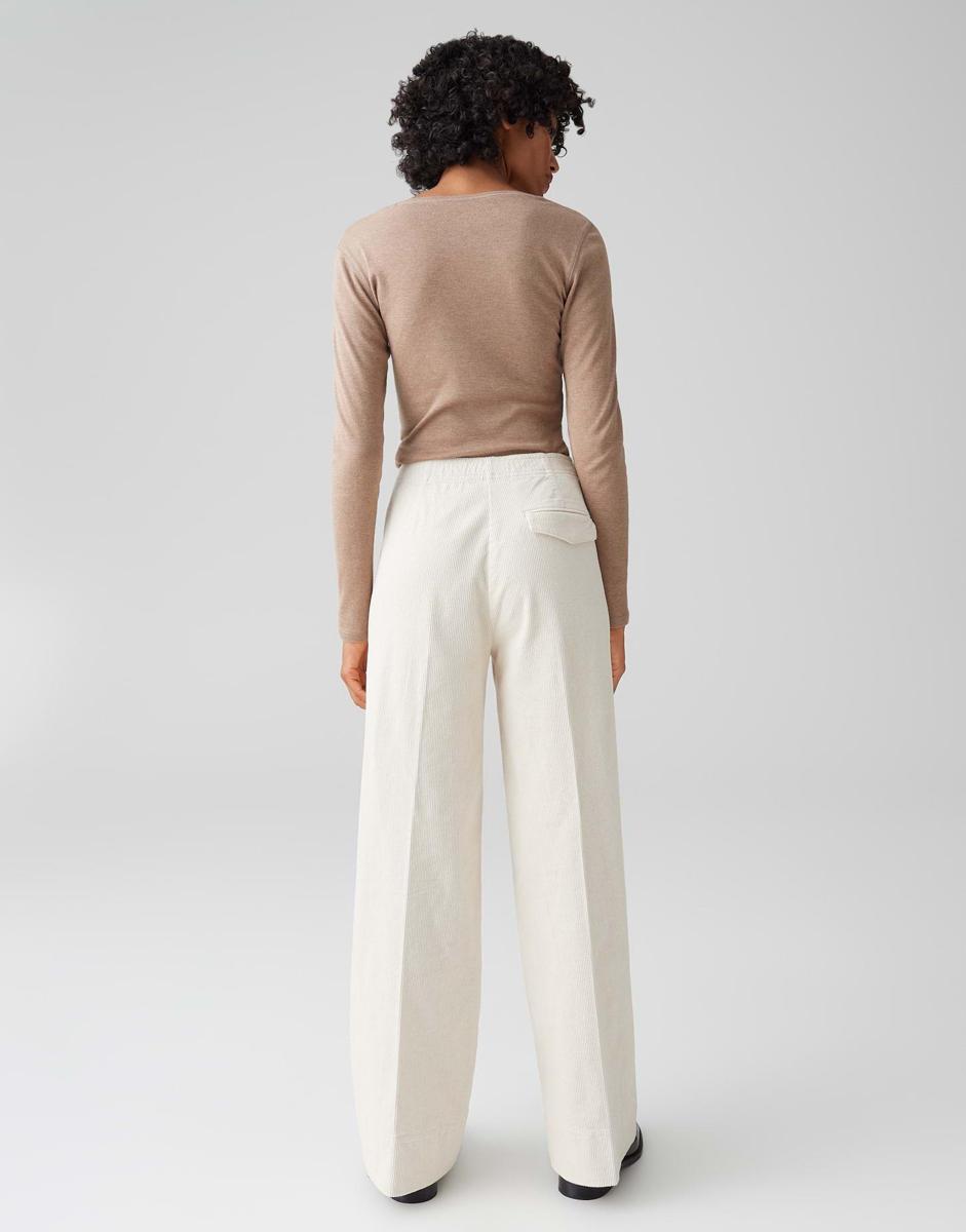 OPUS Pantalon Mileni Cargo Off-White 5