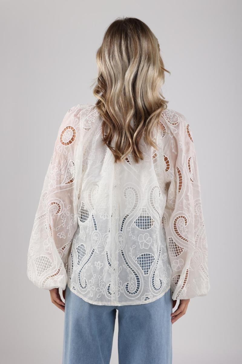 NUKUS NUKUS Blouse NKS01024 Wolwit 6