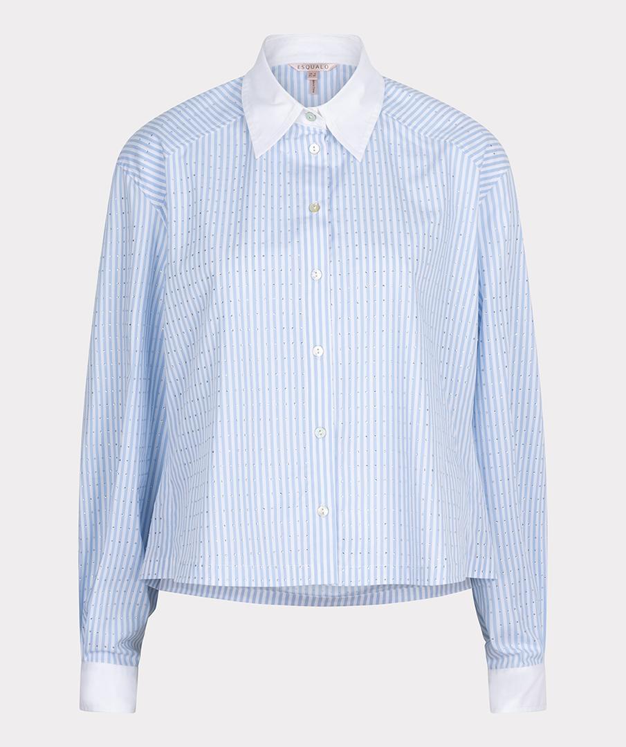 EsQualo EsQualo Blouse SP25.10032 Blauw 2