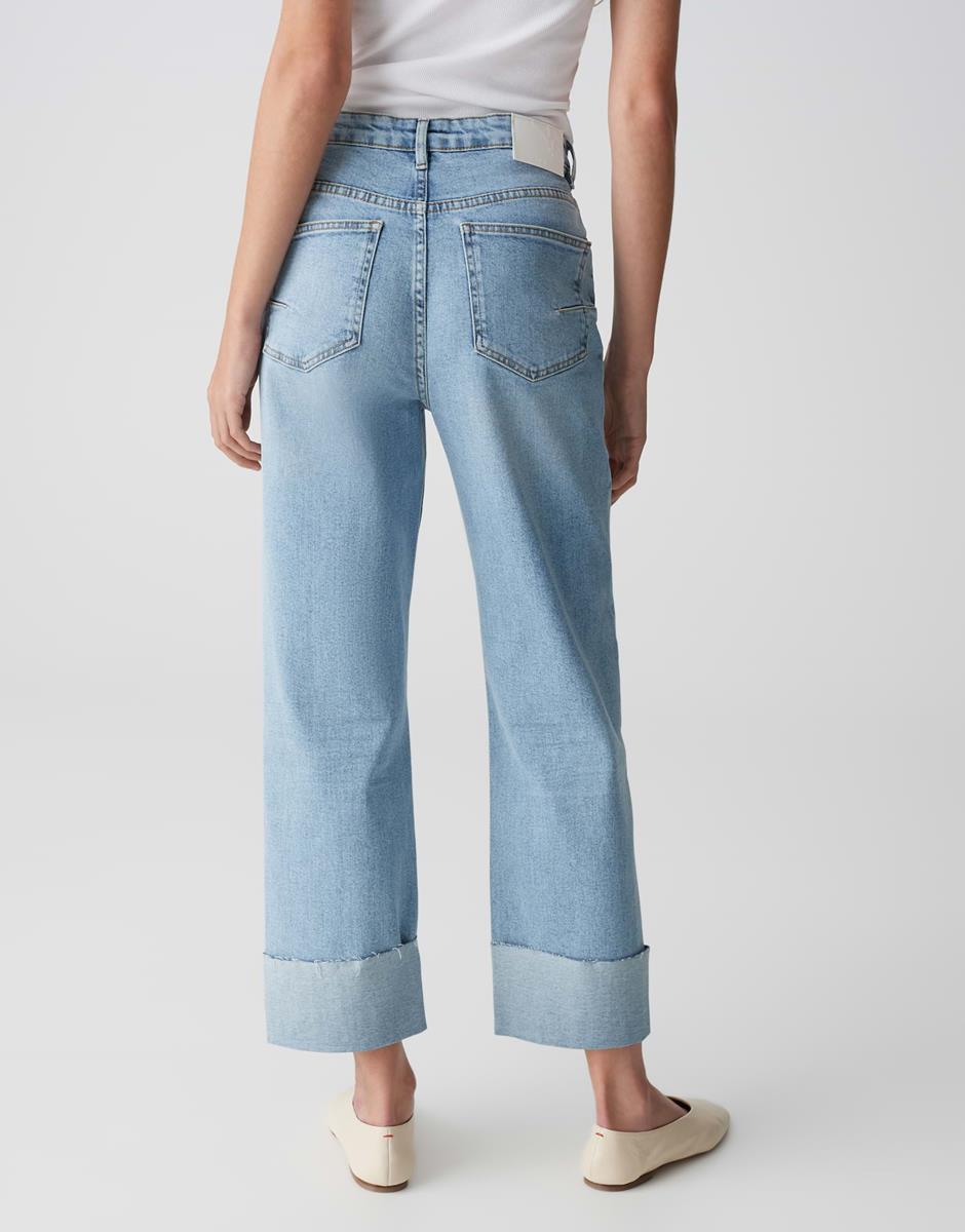 OPUS Jeans Lani Turn Up Blauw 3