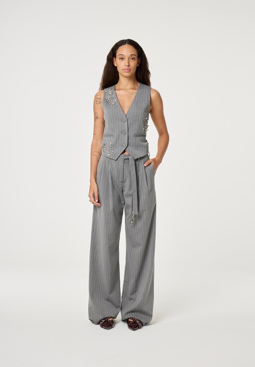Fabienne Chapot Pantalon Charlie Trousers Grijs 1