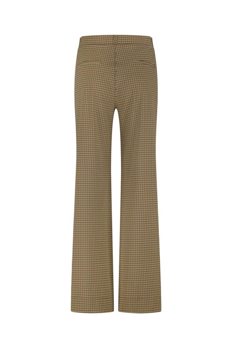 Studio Anneloes Pantalon Lexie check trous Bruin 3