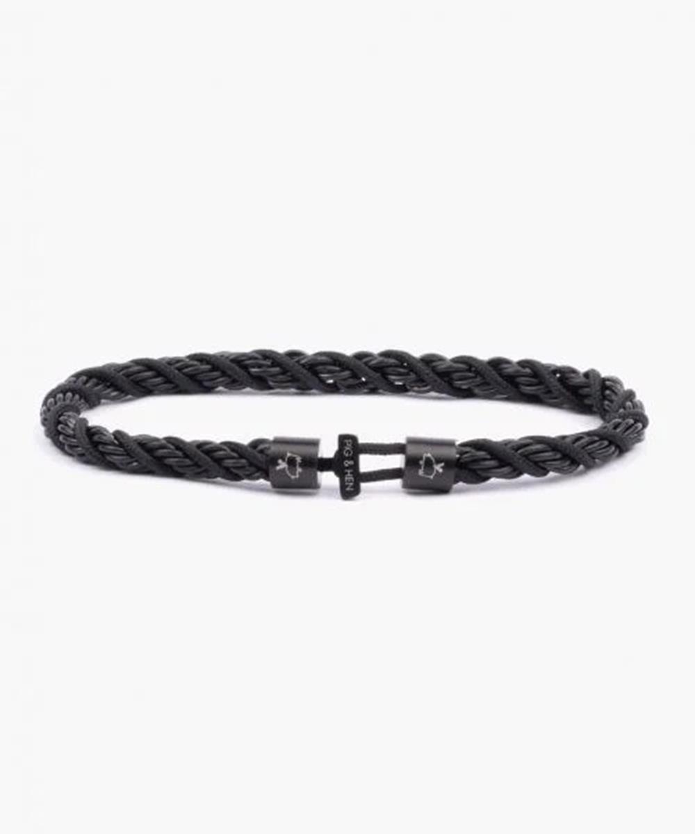 Pig & Hen Pig & Hen Sieraad Catena Twisted Zwart 1