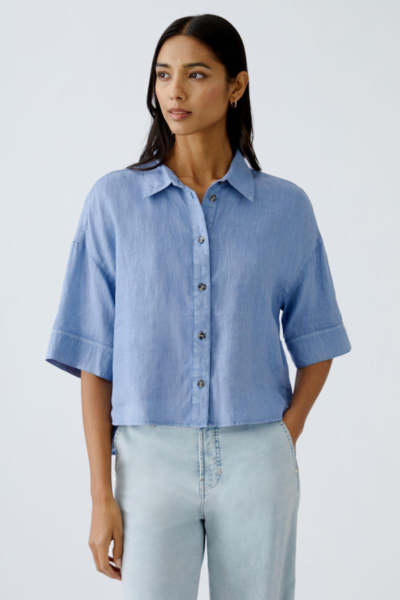 Oui Oui Blouse 0092938 Blauw 3