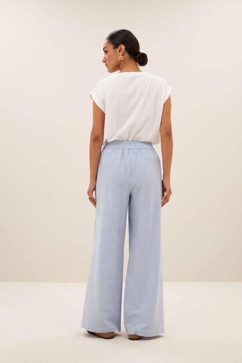 By-Bar By-Bar Pantalon Randy Stripe Blauw 3