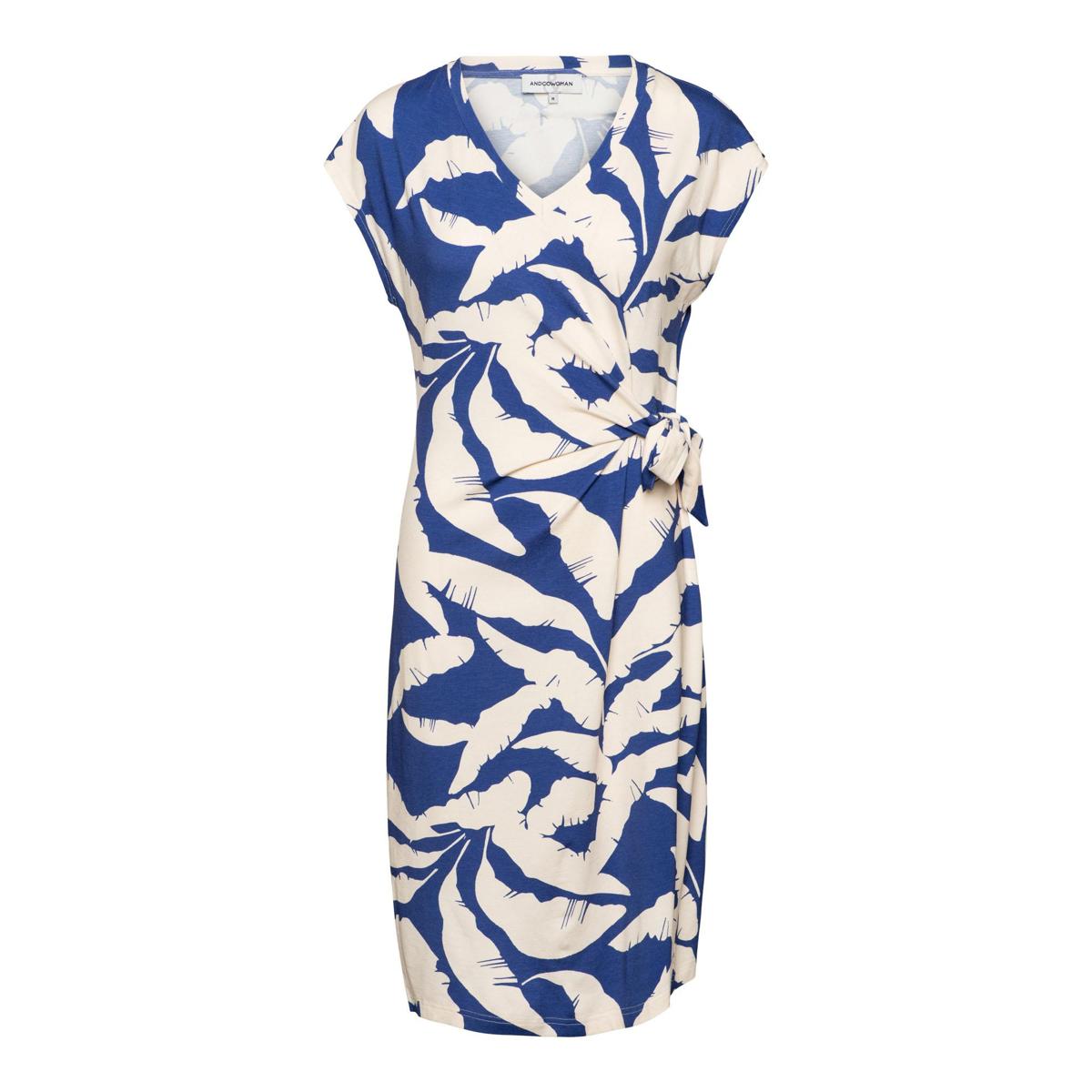 &Co Woman &Co Woman Jurk DR287 Blauw 1