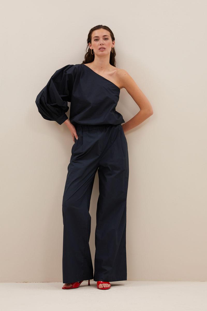 By-Bar By-Bar Pantalon Benji Cotton Pant Blauw 5