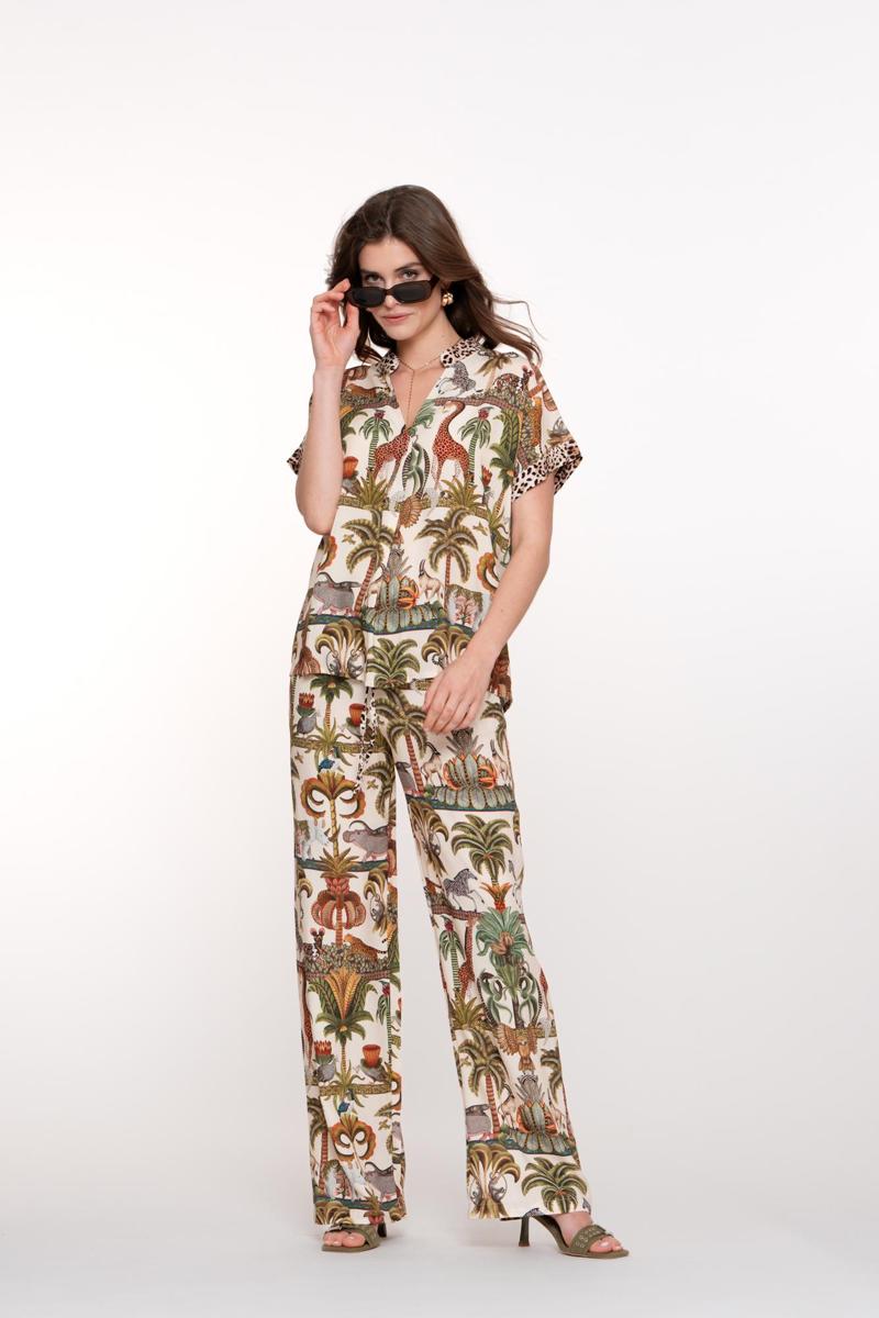 Geisha Geisha Pantalon 51355-70 Groen 1