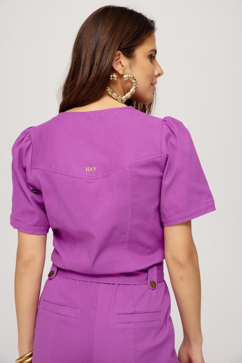 Harper & Yve Harper & Yve Jumpsuit SS25P700 Paars 6