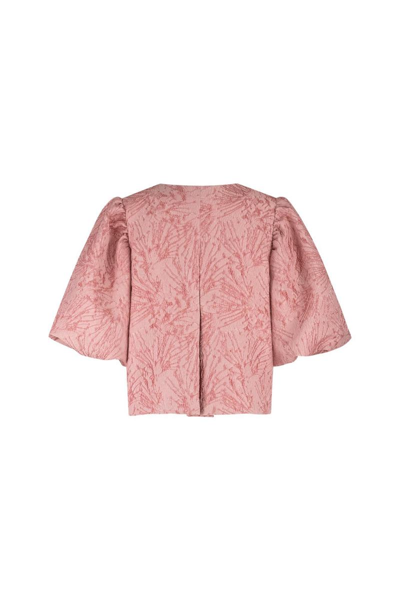 Studio Anneloes Blouse Hanne jacquard ja Roze 3