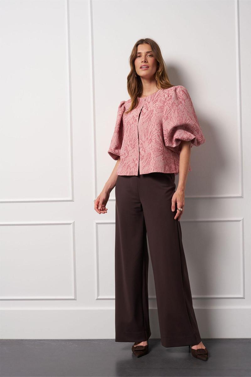 Studio Anneloes Blouse Hanne jacquard ja Roze 5