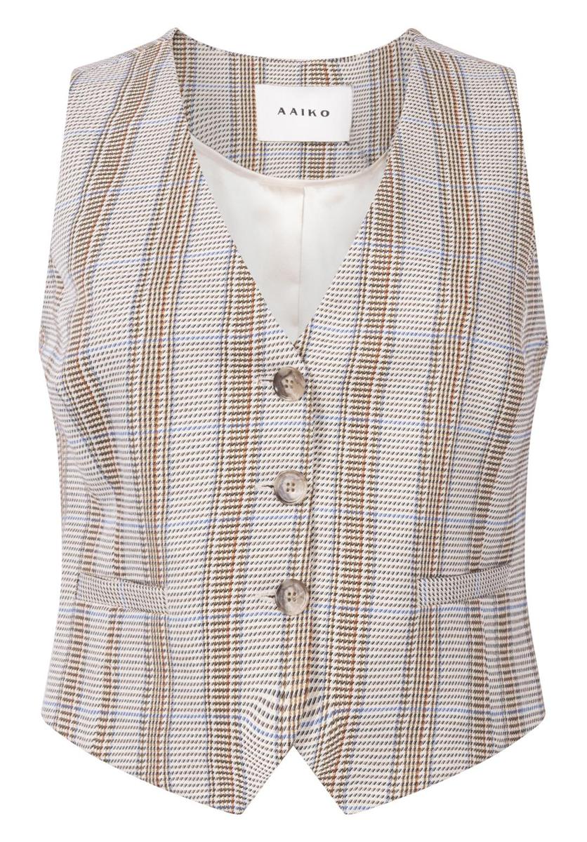Aaiko Aaiko Gilet ALICA PIED VIS 52 Beige 1