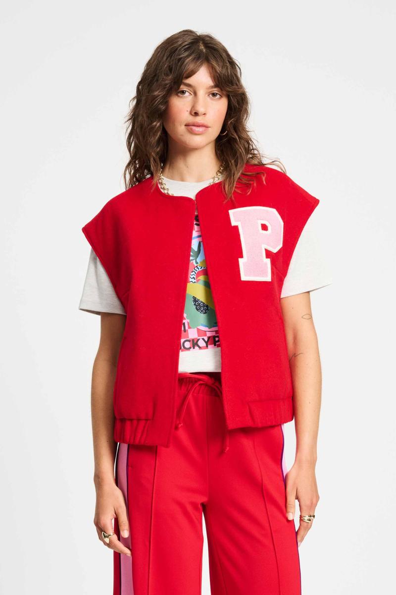 POM Amsterdam Gilet SP9322 Rood 1