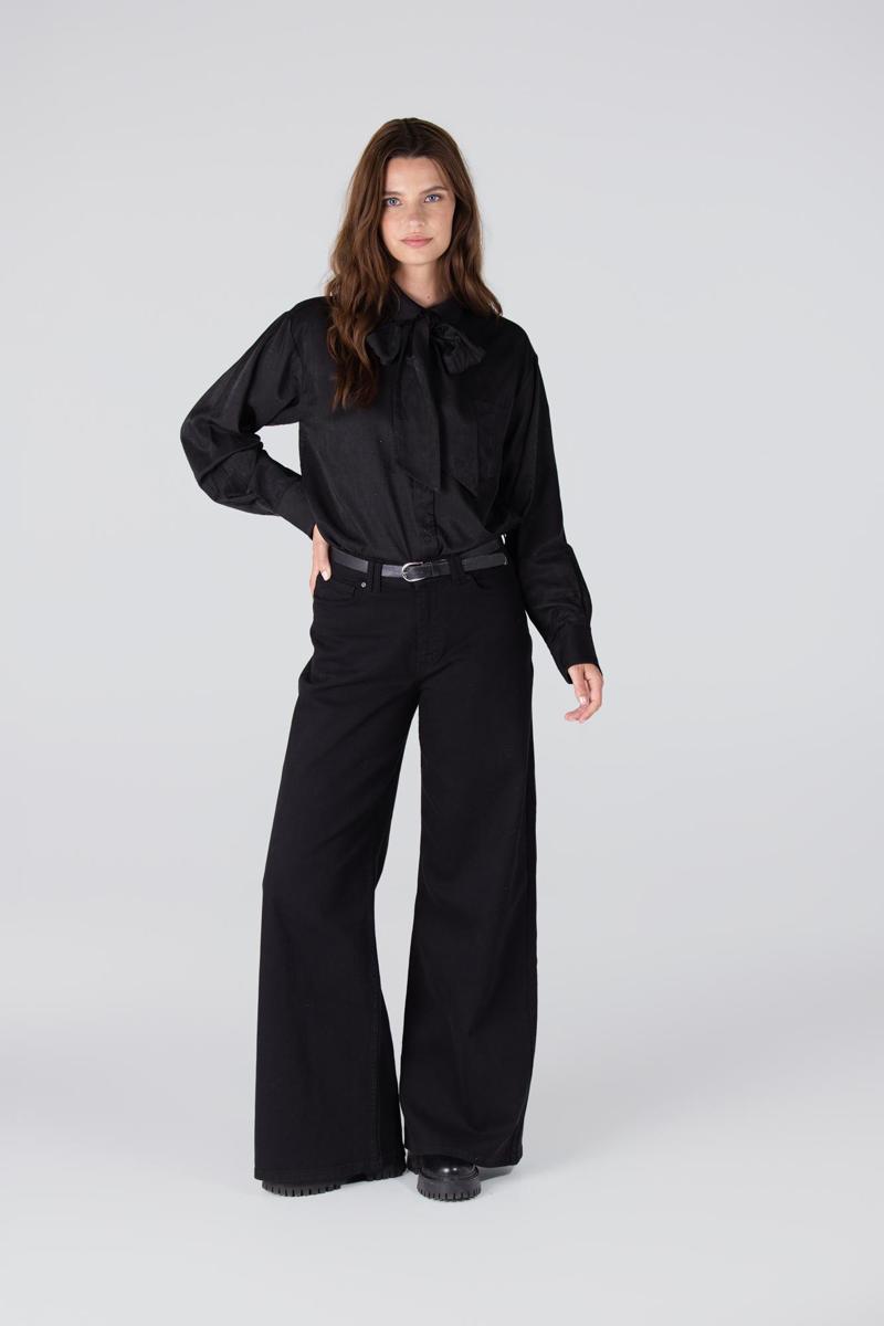 Jansen Amsterdam Blouse ESS W25.4 Zwart 6