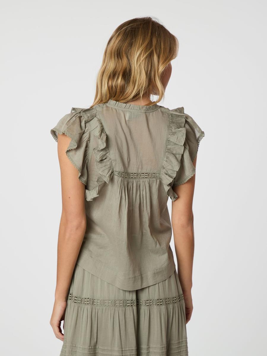 Neo Noir Neo Noir Blouse Jayla Groen 3