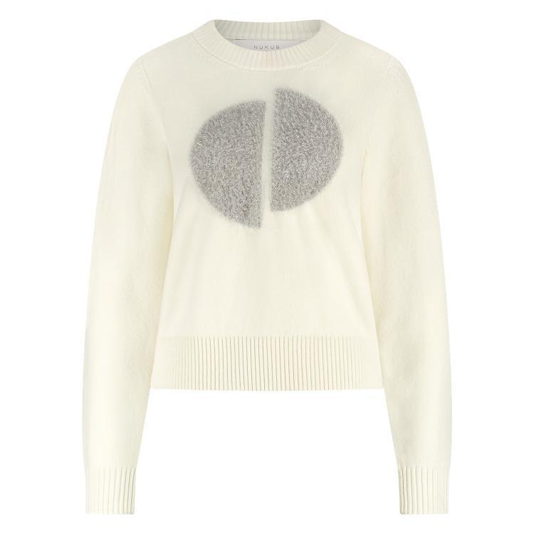 NUKUS Trui Intarsia Off-White 1