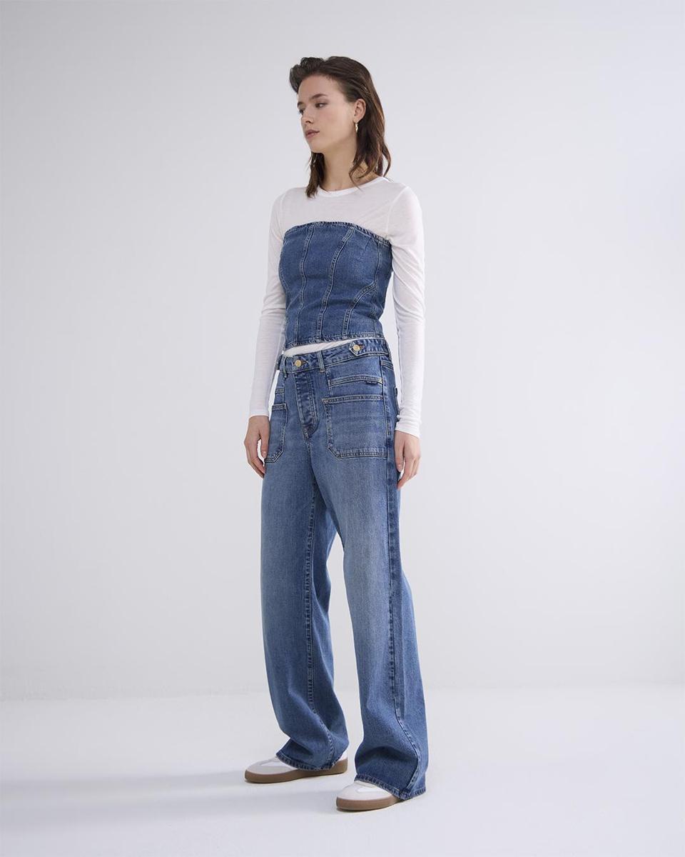 Summum Summum Pantalon 4s2712-5182 Blauw 2