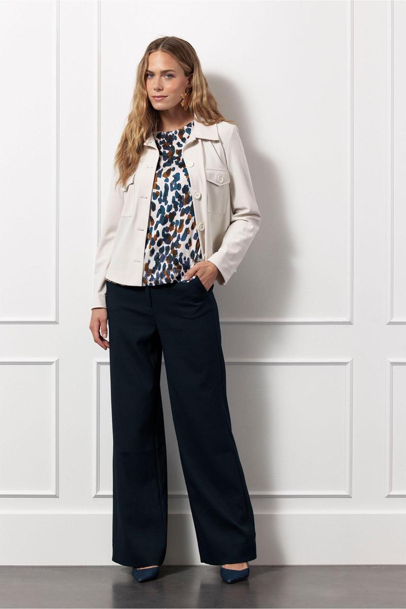 Studio Anneloes Pantalon Lexie waffle trou Blauw 3