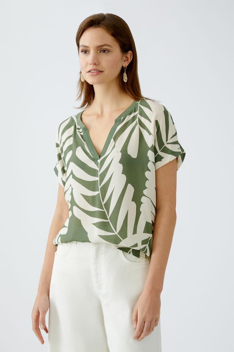 Oui Oui Blouse 0092987 Groen 2