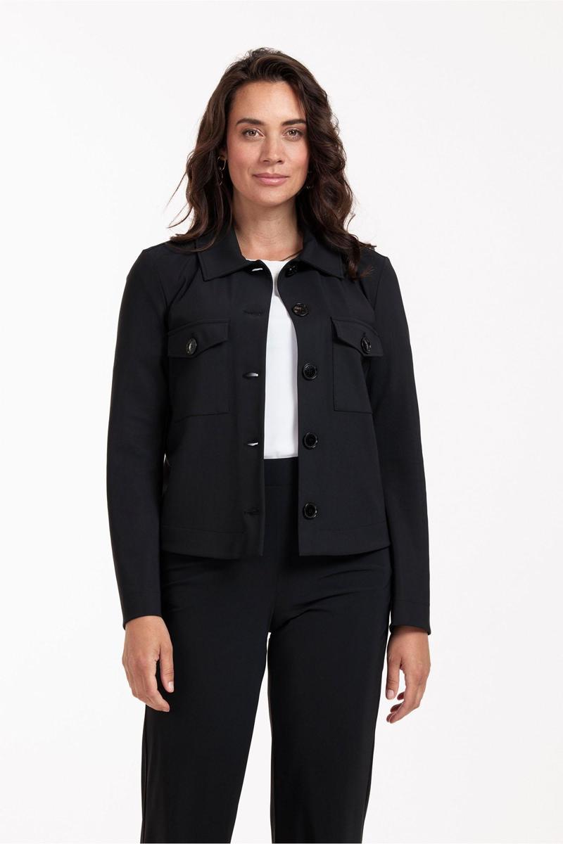 Studio Anneloes Studio Anneloes Blazer Claire bonded jac Zwart 3