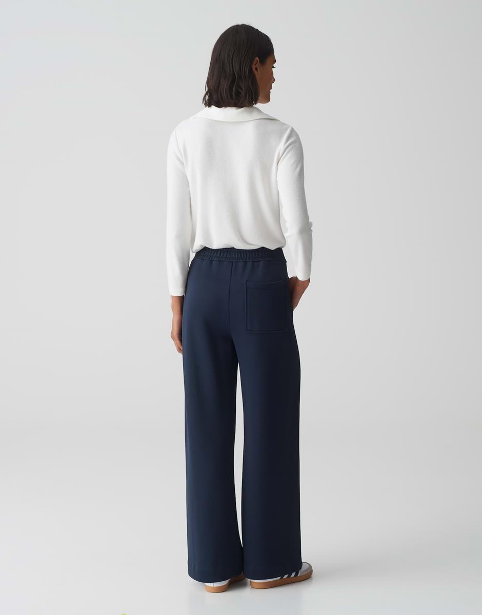 OPUS OPUS Pantalon Maikito Palazzo Blauw 3